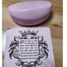 Vintage Juicy Couture Pink Eyeglass Case and Cloth