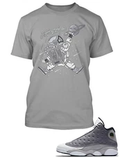 Mens Spaceman Sneaker Tee Shirt Match J13 Atmosphere Grey Big Tall Small