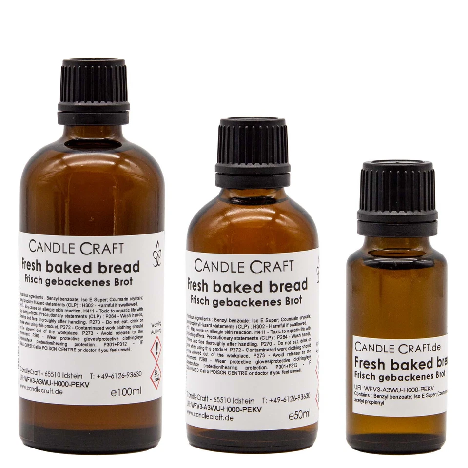 CANDLECRAFT Fresh baked bread/Frisch gebackenes Brot Kerzenduftöl CC-13114 Premium Duftöl