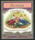 74250) Tobacco, Cigar Boxes Label Armas PRIMEROS Gran...