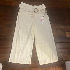 Stylish women  s pants in cream