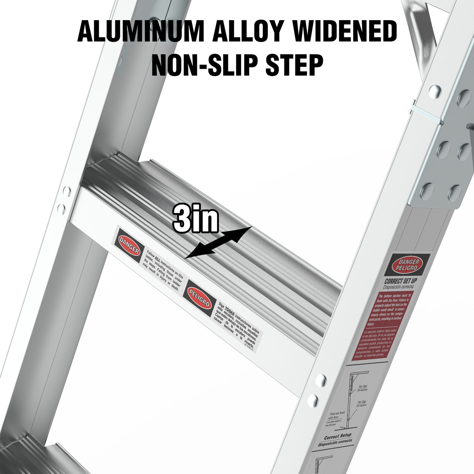 Aluminum Attic Ladder 375pound Capacity 7'8"10'3" Ceiling Heights Attic Ladder eBay
