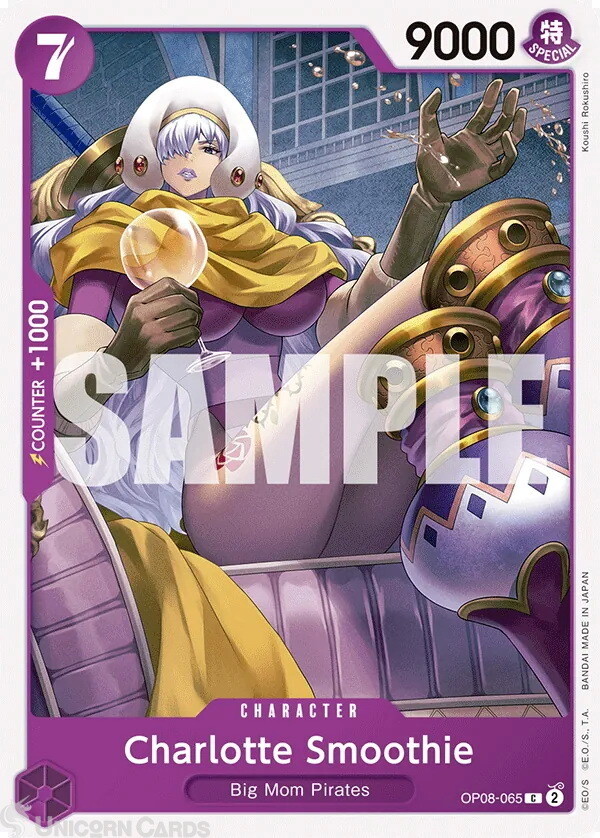 OP08-065 Charlotte Smoothie : Common English One Piece TCG Card : OP08: Two Lege
