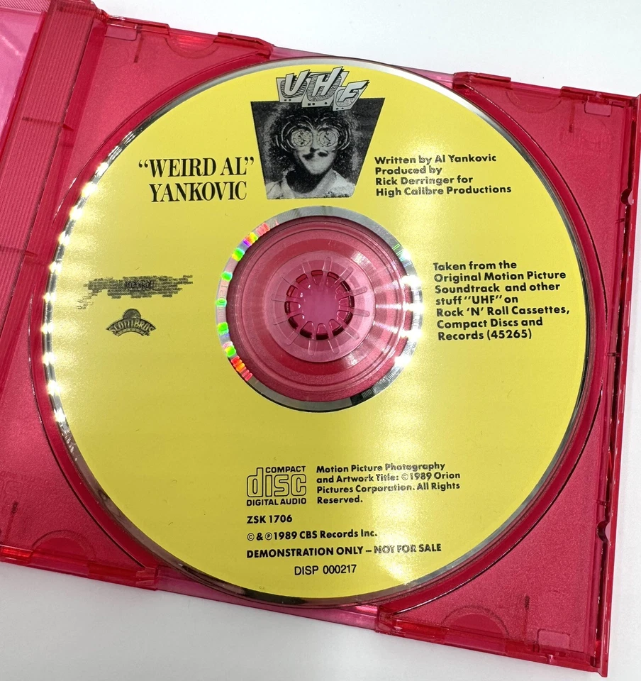 Weird Al Yankovic UHF CD Demo Version Single RARE 1989 Foto 2 de 3