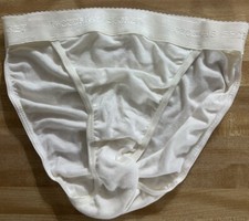 Victoria  s Secret Rio Vintage Signature Panties RARE HTF M String Bikini Cotton
