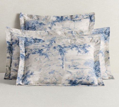 Pottery Barn Jardin Toile sham, Size Euro, New W/$65.00 Tag - Picture 3 of 4