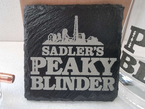 Peaky Blinders Sadlers black with bullet decanter box set can be personalised - Picture 4 of 10
