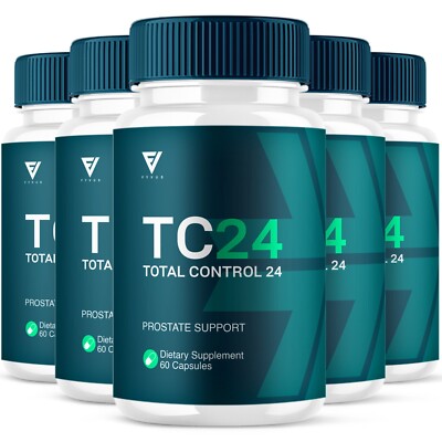 (5 Pack) Total Control Capsules, Total Control Prostate Support (300 Capsules)