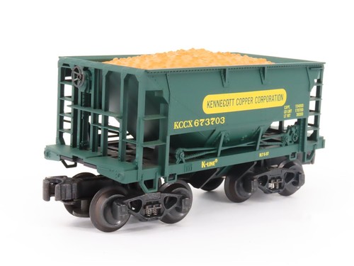 O Gauge 3-Rail K-Line K-6737A1 KCC Kennecott Copper Ore 4-Car Pack w/Ore Loads - Picture 12 of 19