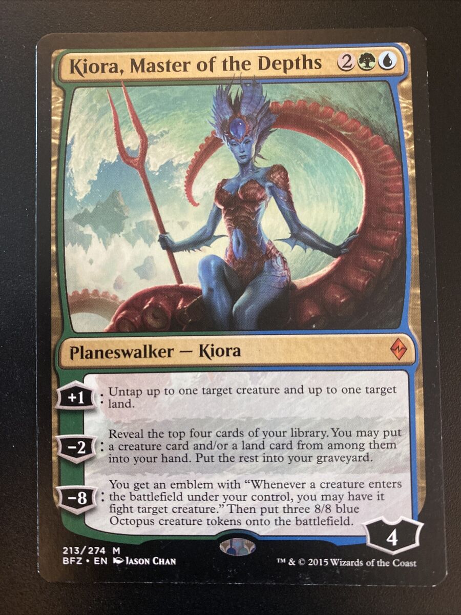 Kiora, Master of the Depths 1x FOIL BFZ MTG Battle for Zendikar Mythic MINT Kiora, Master of the Depths 1x FOIL BFZ MTG Battle for Zendikar Mythic MINT