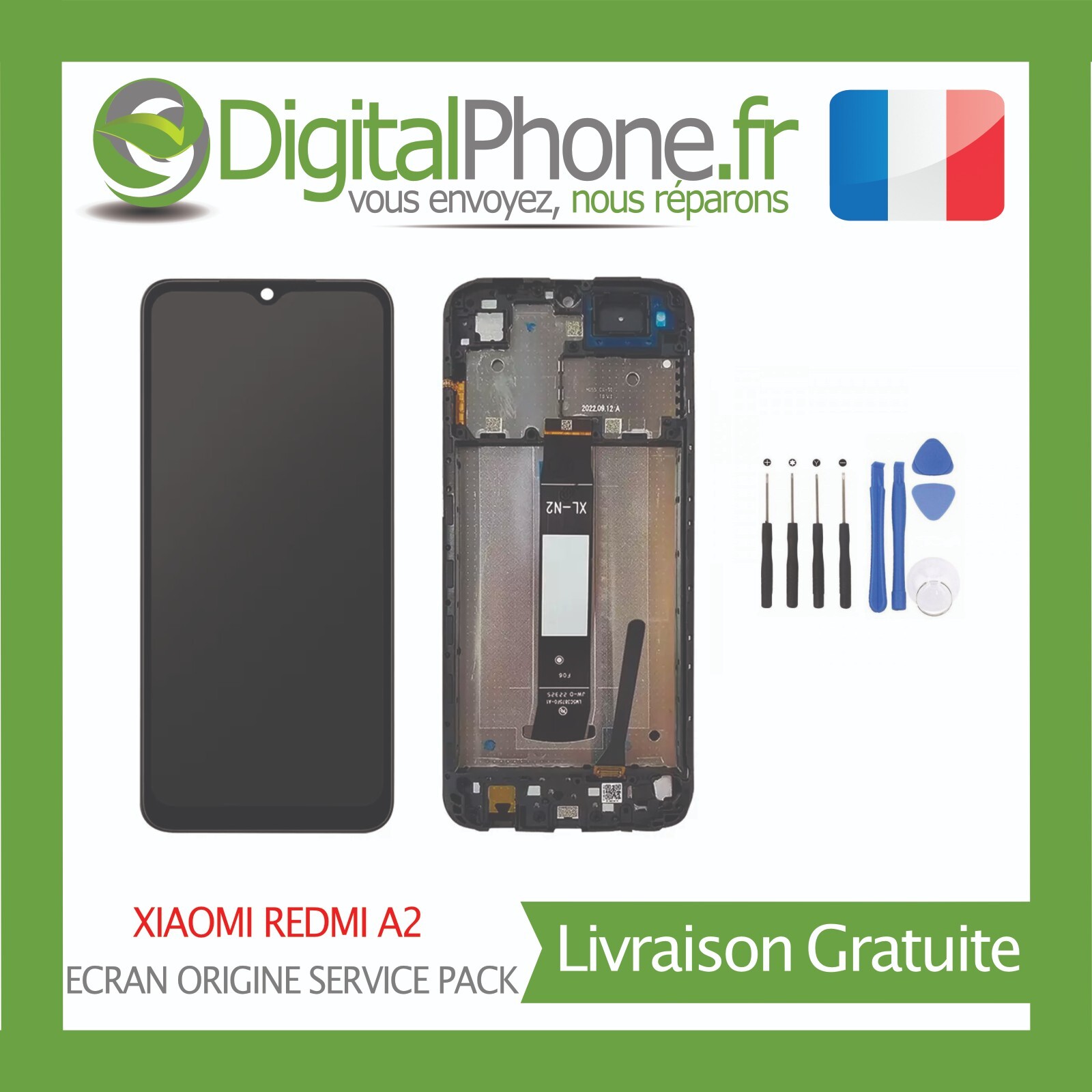 Écran Xiaomi Redmi A2 Brisé ? Remplacer l'Affichage Facilement avec ce Kit Outils