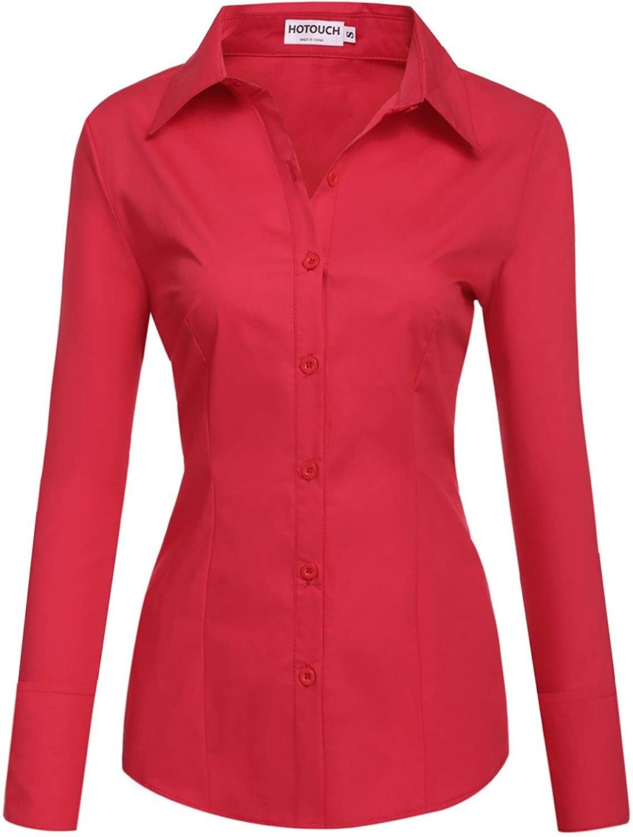 women's slim fit dress shirts