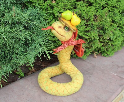 Handmade toy, OOAK toy, collectible toy, art toy, python, snake