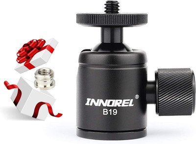 Mini Tripod Ball Head-Innorel B19 Mount Head-Metal Ballhead 360° Pan 90° Tilt Tr