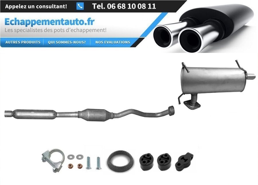 Kit échappement Citroen C-Crosser 2.4 16V réduction sonore maximale