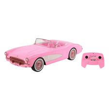Hot Wheels RC Barbie Corvette Remote Control Car The Barbie Movie Pink Plastic