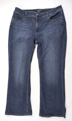 Riders By Lee Jeans Women's Petite 18P Blue Dark Wash Stretch Denim Pants