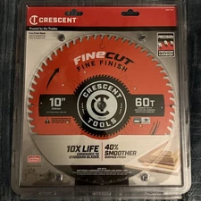 Crescent CSBFF-1060 10" x 60-Tooth FineCut Fine Finishing Circular Saw Blade