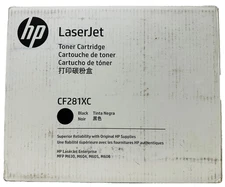 New Genuine HP CF281XC Black Toner Cartridge Box HP LaserJet Enterprise MFP M630