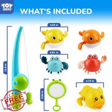 TOY Life Magnetic Bath Toys Fishing Game Toddler 1-3 Pool Bathtub