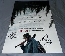 Joel Edgerton & Felicity Jones Signed 12x18 Photo Train Dreams