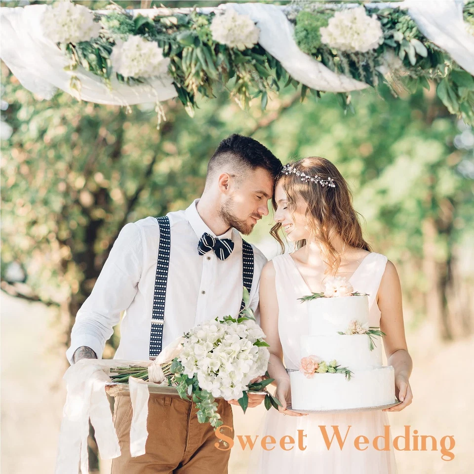 真丝人造 Hydrangea 花 64 件,全开花头,婚礼装饰,白色 — 第 3/4 张图片