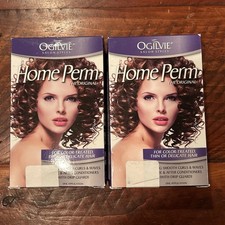 Ogilvie Home Perm for Color-Treated, Thin or Delicate Hair, 1 Application 2 Pack