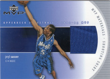 2002-03 Upper Deck MVP MVP Materials Shooting Shirt Jeryl Sasser #SH-S Magic
