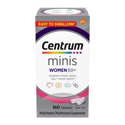 Minis Women 50+ Multivitamin & Multimineral 160 Tablets By Centrum