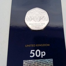 GB 2022 Proof 50p Coin, 50 Pence, Birmingham Commonwealth Games Uncirculated 