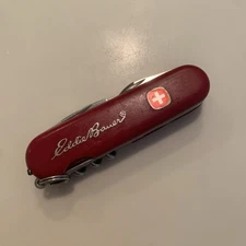 Wenger Backpacker Eddie Bauer Swiss Army Knife W/ Blade Lock Cleaned Oiled Nice