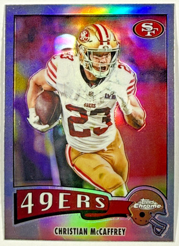 2025 Topps Chrome Christian McCaffrey 1975-29 1975 Refractor San Francisco 49ers