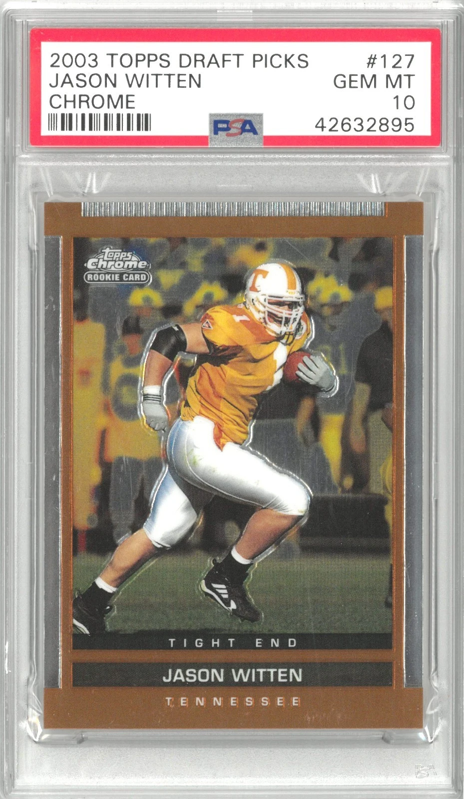 Jason Witten Topps Draft Picks & Prospects #127 Chrome