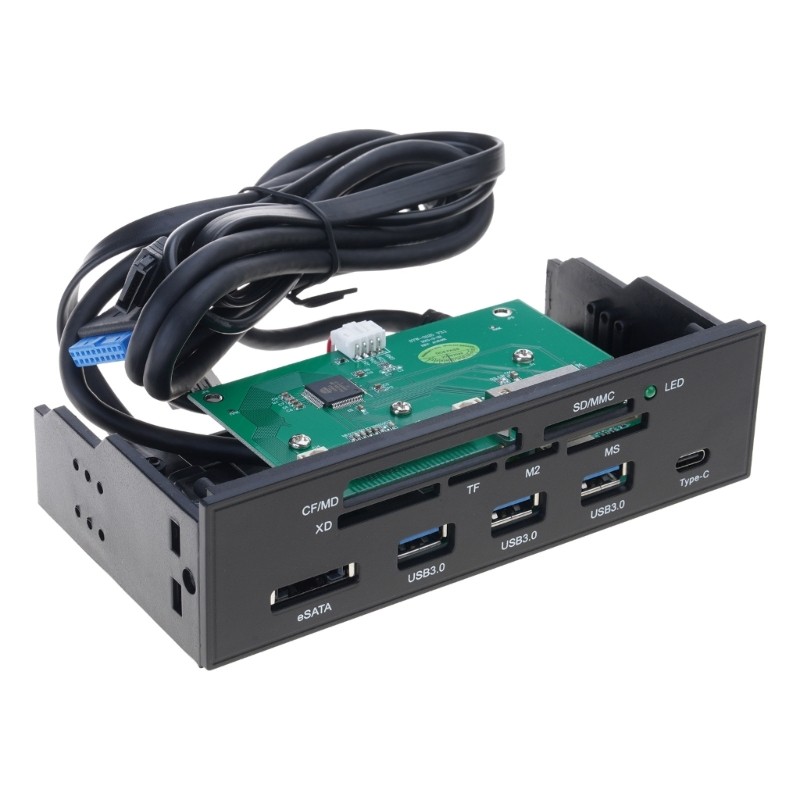 как выглядит USB3.0 Card Reader Front Panel Built In Designing Fast Speed 5Gbps Easy Access фото