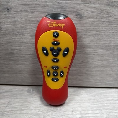 Disney Mickey Mouse Original OEM Ersatz Fernbedienung für 2005 TV Videorecorder rot gelb