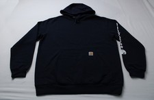 Carhartt Men's Loose Fit Midweight Graphic Pocket Hoodie EJ3 Navy Large NWT