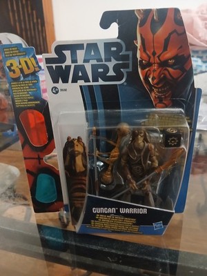 Star Wars Movie Heroes Gungan Warrior Actionfigur mit 3-D Brille Hasbro 2012