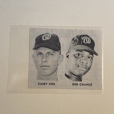 Bob Chance Casey Cox Washington Senators 1967 Sporting News Baseball Panel