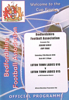 LUTON TOWN LADIES (U15) V LUTON TOWN LADIES (U16) AT AFC KEMPSTON RO 27/3/2010