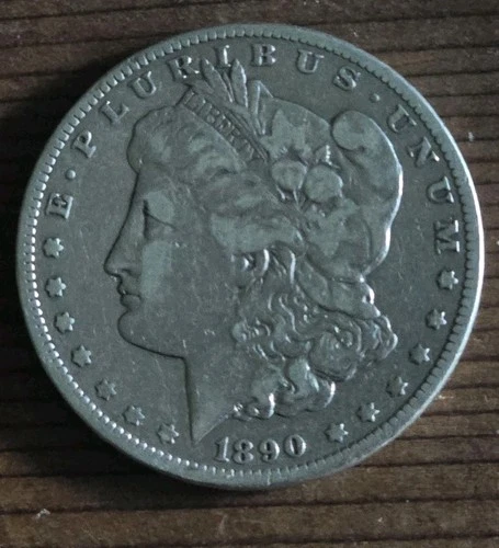 USA 1890-CC Morgan Silver Dollar $1 Carson City VF Very Fine +