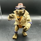 TMNT Donatello Undercover Trench Coat Figure Vintage Ninja Turtles Playmate 1990