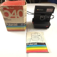 Polaroid Sun 640 Instant Land Camera  Tested with Manual  Box Vintage