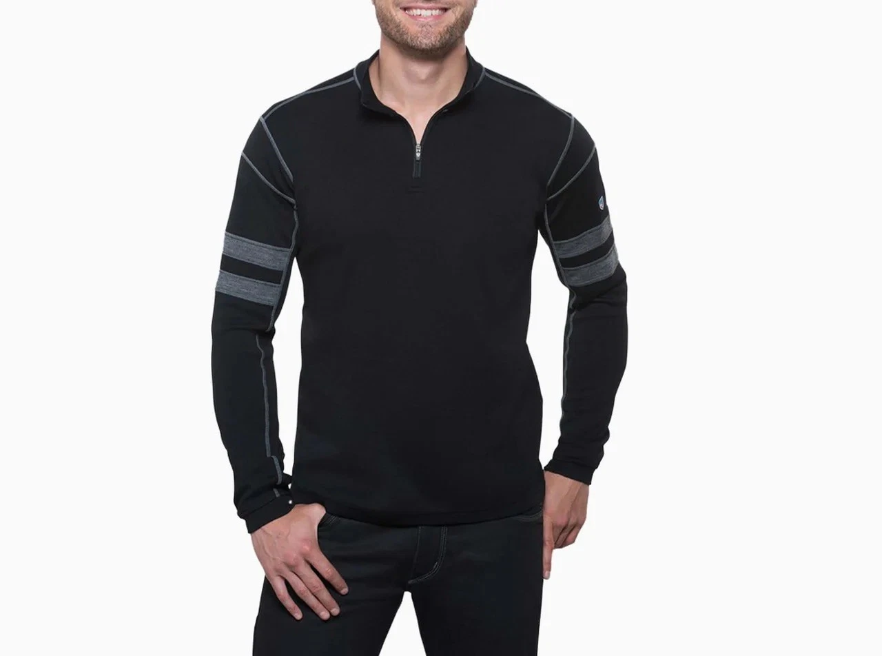 KUHL Mens 100% Merino Wool Pull Over Size XL Baselayer Outdoors Hiking Camping