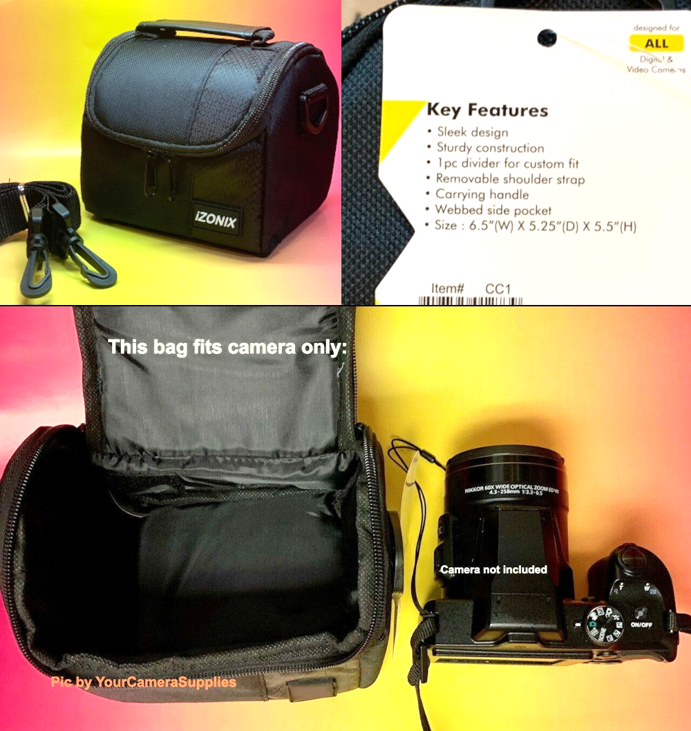 CASE BAG to CANON POWERSHOT SX150 SX130 SX120 SX20 SX10 SX1 IS