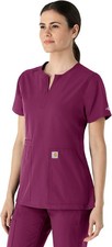 Carhartt C12213 - Women's Force  Modern Fit Notch Neck Tunic Scrub Top Sz L