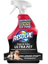 Resolve Ultra Pet Odor and Stain Remover Spray, Carpet Cleaner, 32oz
