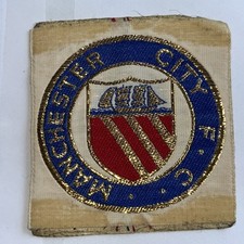 Manchester City FC Cotton  badge- 1980’s