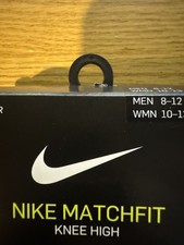 NWT Nike Matchfit Knee High Soccer Socks Size Men 8-12 2 Pair