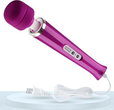 Vibration Massage Wand with Speed Control for Deep Tissue Relief - Silicone Head