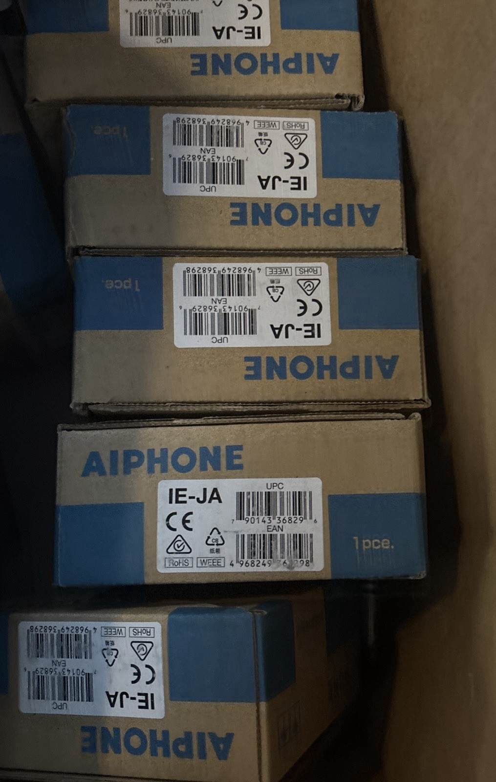 Aiphone IE‑JA Door Station &ndash; Flush‑Mount Audio Intercom &ndash; Stainless Steel &ndash; NIB